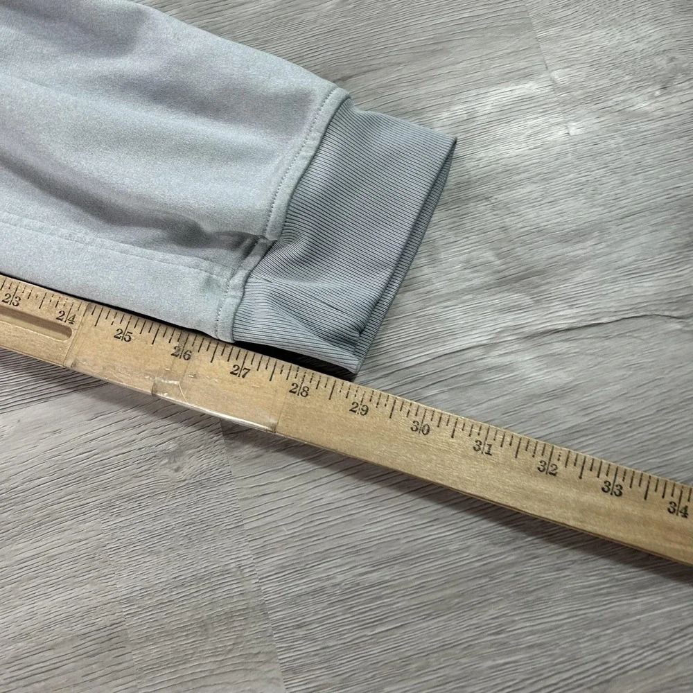 Under Armour Sweatpants Mens Large Gray Knit Jogger Zip Pockets Athletic 1366207